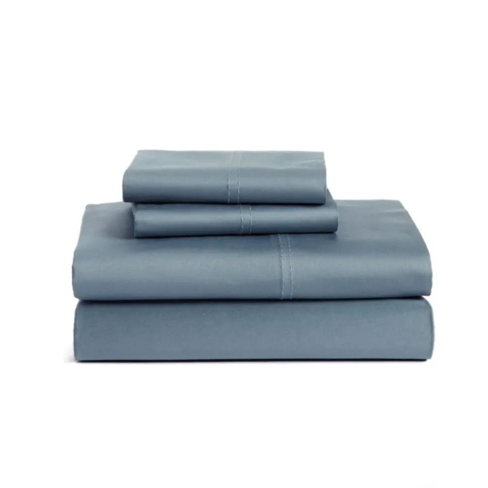 Nordstrom at Home 400 Thread Count Sheet Set in Blue Citadel - Size Twin